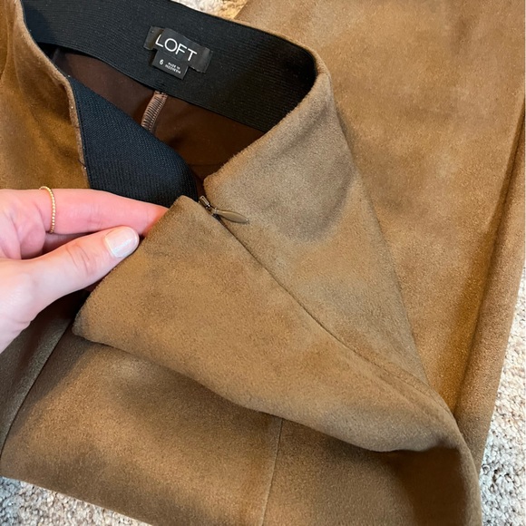 NWOT Loft Faux Suede Leggings - Picture 9 of 10